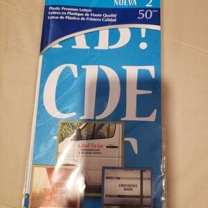 Letter Stencil Set 2" Inch  Premium Westcott 69 Letters, Numbers, Symbols